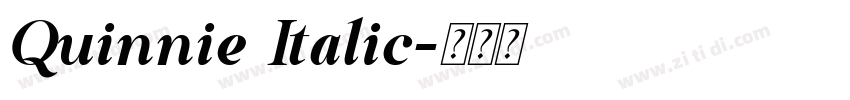 Quinnie Italic字体转换